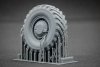 ScaleX WM 35016S GAZ Tiger V2(with shield) Sagged wheel set (for Meng) 1/35